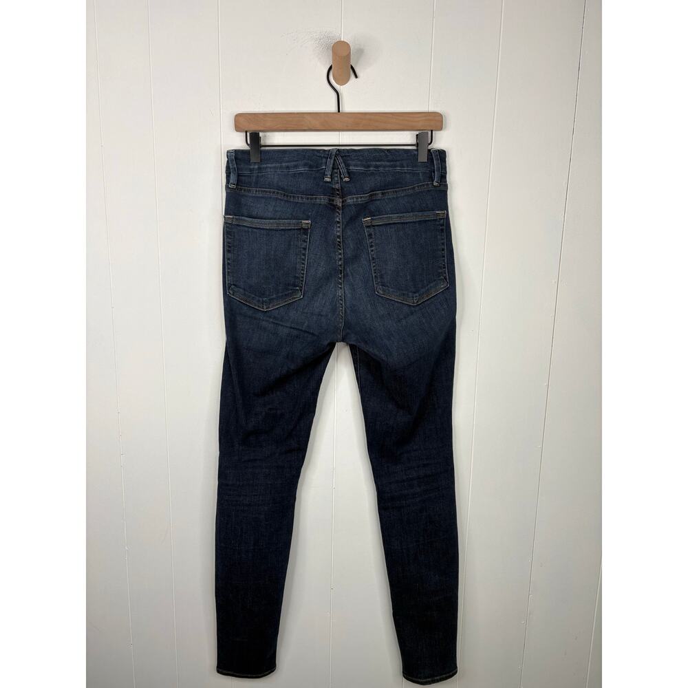 Good American Good Legs Skinny Jeans Size 8 Blue Mid Rise Tummy Technology - Picture 7 of 9